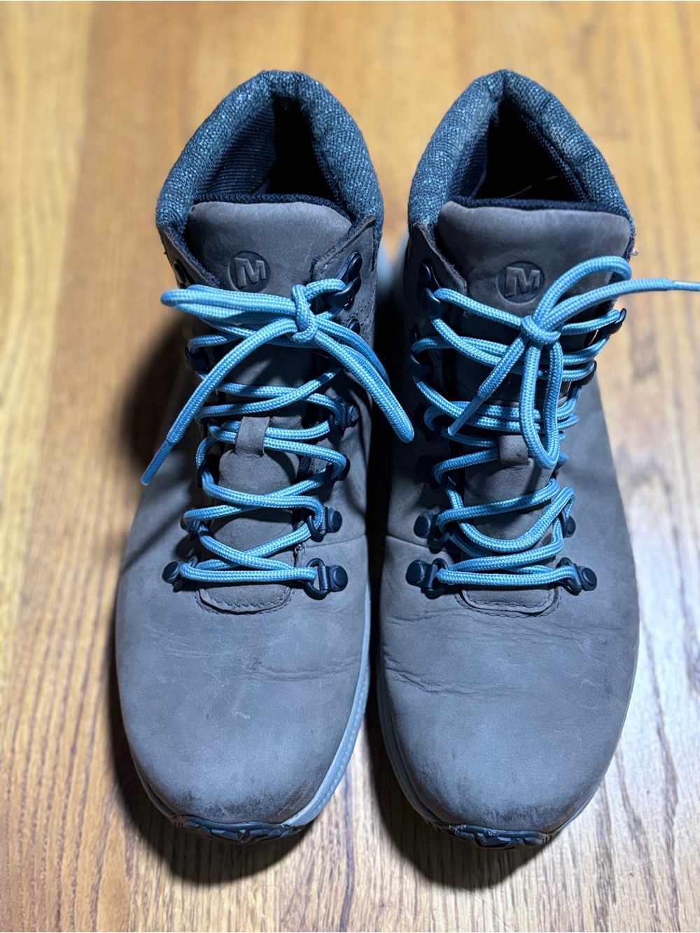 Merrell Ontario Mid Waterproof Hiking Boots Brown Leather Vibram Women's 9.5